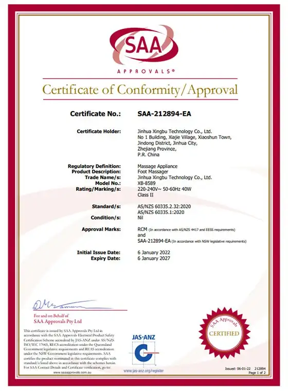 Certification