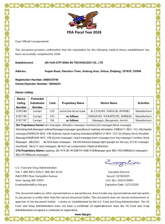 Xingbu FDA Registration