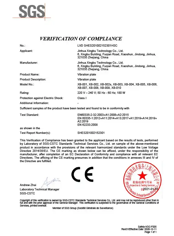 Certification