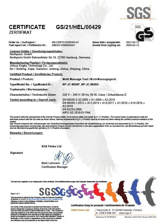 Certification