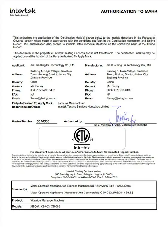 Certification