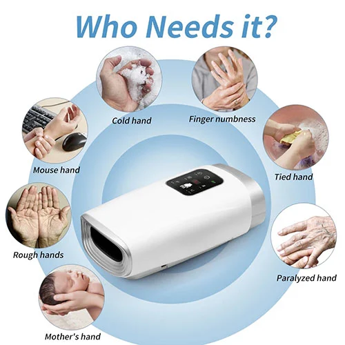 Air Pressure Heating Vibration Hand Massager