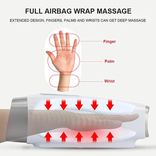 Air Pressure Heating Vibration Hand Massager