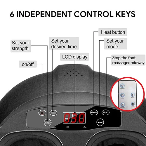 Full Wrapped Shiatsu Warm Foot Massager