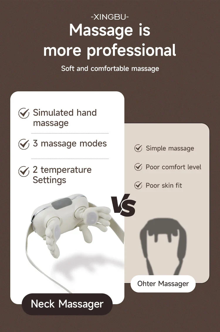 Human Hand Simulated Kneading Neck Shoulder Massager