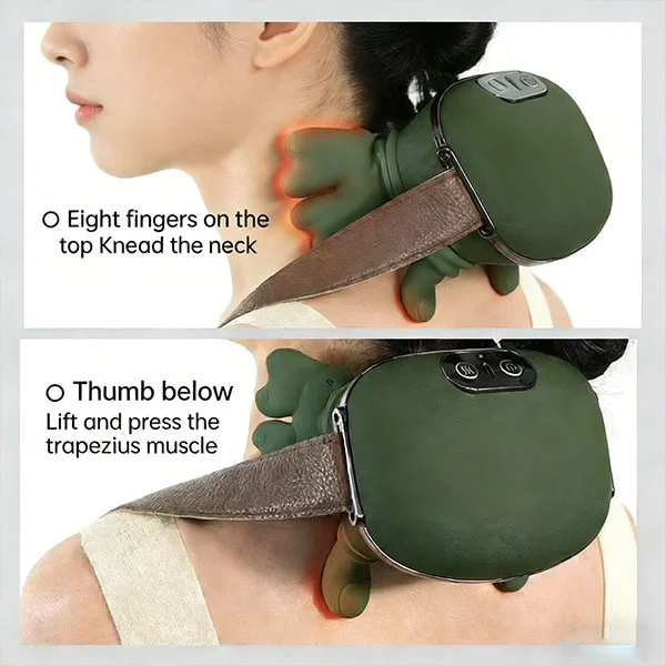 Hand-Shaped Neck and Shoulder Massager